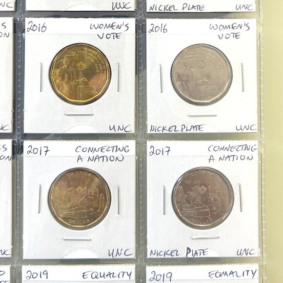 Collection of 24 Special Loonies + 24 Duplicates in Nickel Plate! - Picture 13 of 16